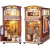 Miniatúrny domček Book Nook DIY Raňajky v meste Káva Ráno Pred prácou