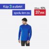 WEDZE Pánska lyžiarska spodná termobielizeň BL 500 hrejivá a priedušná modrá XS