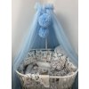Baldachýn nad postieľku BySues - MODRÝ