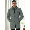 Dewberry PLT9335 MEN'S COAT-DARK GREY šedá