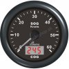 WEMA GPS Rýchllomer 30 kn a kurzomer, čierny čiselník, čierny rám 85 mm model A wema - 330048