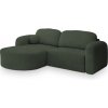 Rohová rozkladacia sedačka Amilia Q - olivová Strana: Ľavá