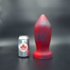 Topped Toys Deep Space 130 Forge Red, prémiový silikónový análny kolík 25 x 10,5 cm