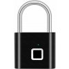 Verk 11534 Elektronický visací zámek s otiskem prstu, USB, černý