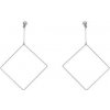 Doria Náušnice visiace štvorce strieborné z ocele J406