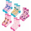 Licensed Dievčenské ponožky svetlomodrá ružová fuchsiová