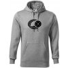 Florbal lopta - Mikina pánska Cape s kapucňou - 4XL ( Tmavosivý melír )