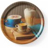 Hendi Servírovací podnos protišmykový okrúhly s potlačou tasty coffee ø380x(v)15mm 507971H