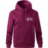 Obrázok kolesa na prsníku horský bicykel - Oversized mikina dámská Moon - kratšia + širšia - XS ( Fuchsiová )