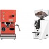 Profitec GO, red + Eureka Mignon Specialita Compatto, CR white