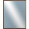 DANTIK - Zrkadlo v rámu, rozmer s rámom 80x100 cm z lišty TAIGA hnedá (3107)
