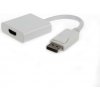 Gembird adaptér DisplayPort (M) na HDMI (F), kábel 0.1m, biely A-DPM-HDMIF-002-W