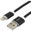 Kábel iPhone USB everActive CBS-1IB silikon čierny 1m