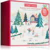 Yankee Candle Christmas Collection svietnik na čajovú sviečku 1 ks + Clean Cotton čajová sviečka 9,8 g + Amber & Sandalwood čajová sviečka 9,8 g + Cinnamon Stick čajová sviečka 9,8 g + Black Cherry ča