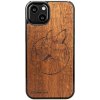 Drevený kryt Apple iPhone 13 Líška Merbau
