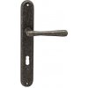 Dverové kovanie COBRA ELEGANT RUSTIK (K - kované), kľučka-kľučka, Otvor na cylindrickú vložku PZ, COBRA R (rustik), 90 mm