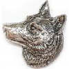 Brown Odznak Vlk hlava