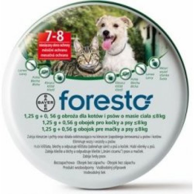 Bayer Foresto - antiparazitný obojok pre malé psy a mačky 38cm