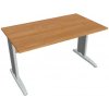 Hobis Pracovný stôl Cross, 140x75,5x80 cm, jelša/kov