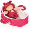 Doudou Julijou v růžové přenášecí tašce 20 cm