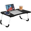 Skladací stolík pod notebook - čierny