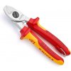 Káblové štípacie kliešte Knipex 95 16 165 T - chrómované, viaczložkové objímky VDE 95 16 165 T
