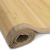Homestyle4u 1588, Bambusový koberec Light, bambusová rohož s lemom, prírodná, 60 x 180 cm