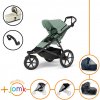 Set 7v1 Thule Urban Glide 3 Mist green s magnetickou sponou + madlo + vanička Soft beige + JOMK príslušenstvo
