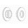 Brzdový kotúč FERODO (Federal-Mogul) FCR215A