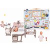 Set domček pre bábiku Large Doll's Play Center Natur D'Amour Baby Nurse Smoby a škola pre škôlkárov School s 32 cm bábikou