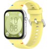 PROTEMIO 111007 WAVY Silikónový remienok pre Huawei Watch Fit 4 / Fit 4 Pro žltý