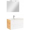 Vario Clam 80 kompletný kúpeľňový nábytok dub-biela