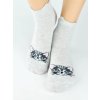 Dievčenské ABS ponožky SB009 - 27-30 / bledošedý melír