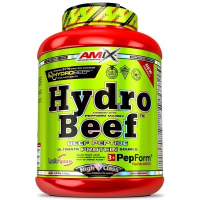 Amix HydroBeef Peptide Protein 2000 g čokoláda - arašíd - karamel
