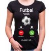 Fajntričko Tričko - Futbal volá Phone, Farba látky čierna, Strih/ Variant Dámsky, Veľkosť --VYBERTE VEĽKOSŤ--