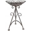 Clayre & Eef Šedý antik kovový stolík na kvety Frenchia - Ø 22*32 cm - Clayre & Eef