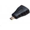 Adaptér AKASA HDMI samica na Micro HDMI samec, UHD 4K@60Hz (AK-CBHD22-BK)