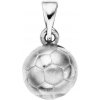 Steel Edge Strieborný prívesok futbalová lopta 304797006