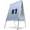 Jansen Display interiérové reklamné áčko 700 x 1000 mm oblý roh profil 25 mm