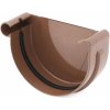 Covernit Plastové čelo PVC žľabu 125 mm hnedá l'avé