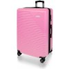 AVANCEA Škrupinový cestovný kufor DE2936 svetlo ružový L 76x50x33 cm