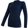 SENSOR MERINO DF dámske tričko dl. rukáv deep blue Veľkosť: M