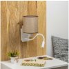 Brilagi - LED Nástenná lampa NUBILA 1xE27/25W/230V + LED/3W biela/hnedá BG1559+BG1583 + záruka 3 roky zadarmo