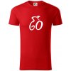 Cyklista oslavuje šesťdesiatku (60) - Tričko z organickej bavlny - 3XL ( Červená )