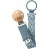 BIBS Paci Braid klip na cumlík - Petrol / Baby Blue