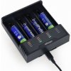 GEMBIRD nabíječka baterií BC-USB-02, 4ks, Ni-MH + Li-ion