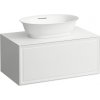 Laufen Skrinka pod umývadlo New Classic 80 cm s 1 zásuvkou, s výrezom, biela matná H4060110851701