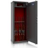 Metalk Luxusní skříň na deset zbraní Araldo, black/white