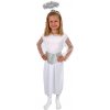 Detský kostým anjel so svätožiarou a opaskom (M)