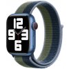 Remienok Cloth Wristband zeleno-modrý pre Apple Watch